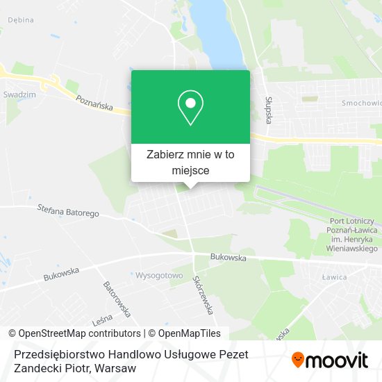 Mapa Przedsiębiorstwo Handlowo Usługowe Pezet Zandecki Piotr