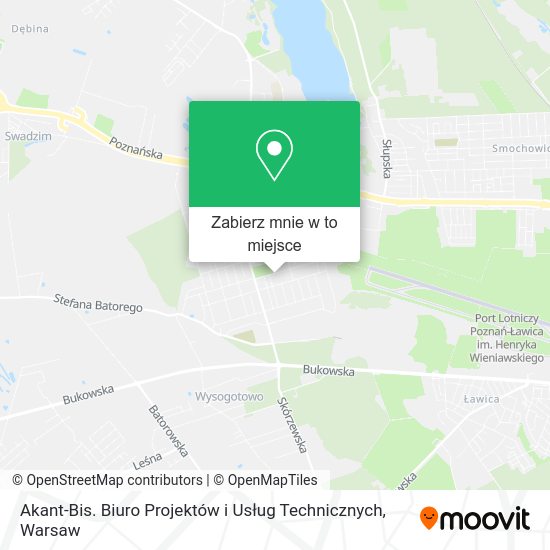 Mapa Akant-Bis. Biuro Projektów i Usług Technicznych