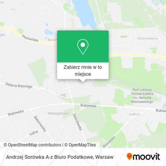 Mapa Andrzej Sorówka A-z Biuro Podatkowe