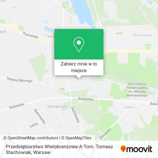 Mapa Przedsiębiorstwo Wielobranżowe A-Tom. Tomasz Stachowiak