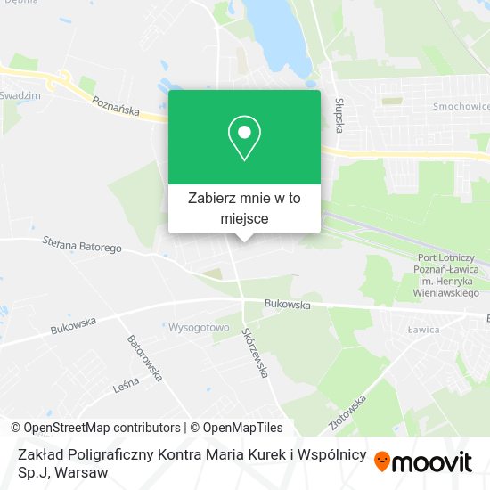 Mapa Zakład Poligraficzny Kontra Maria Kurek i Wspólnicy Sp.J