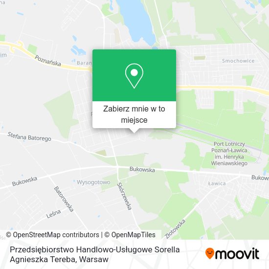 Mapa Przedsiębiorstwo Handlowo-Usługowe Sorella Agnieszka Tereba