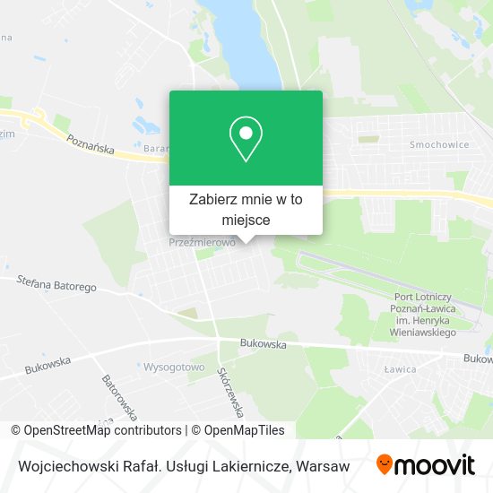 Mapa Wojciechowski Rafał. Usługi Lakiernicze