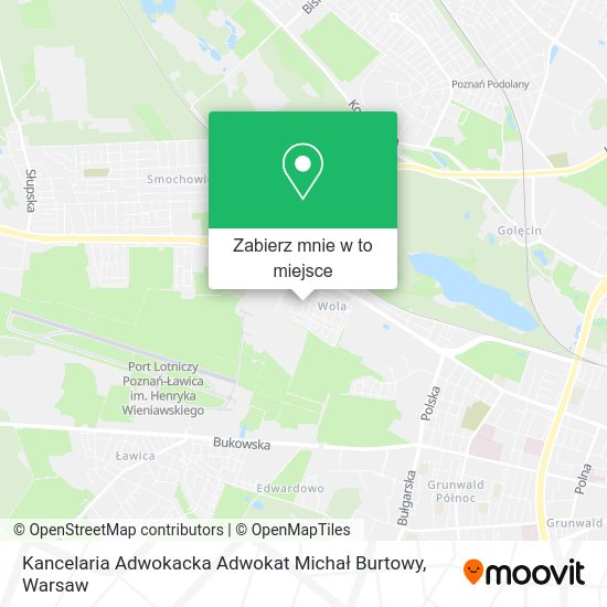 Mapa Kancelaria Adwokacka Adwokat Michał Burtowy