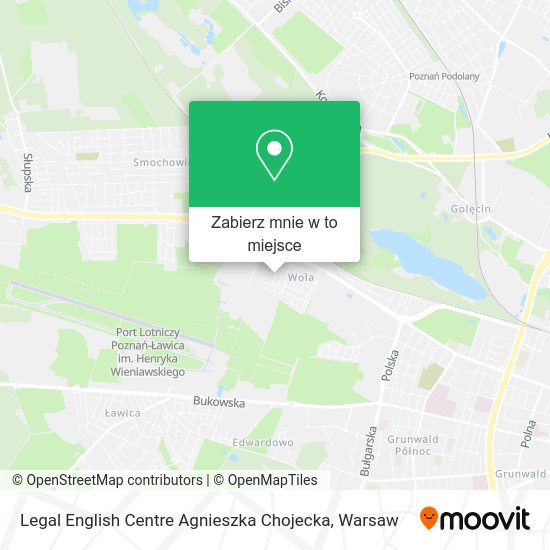 Mapa Legal English Centre Agnieszka Chojecka