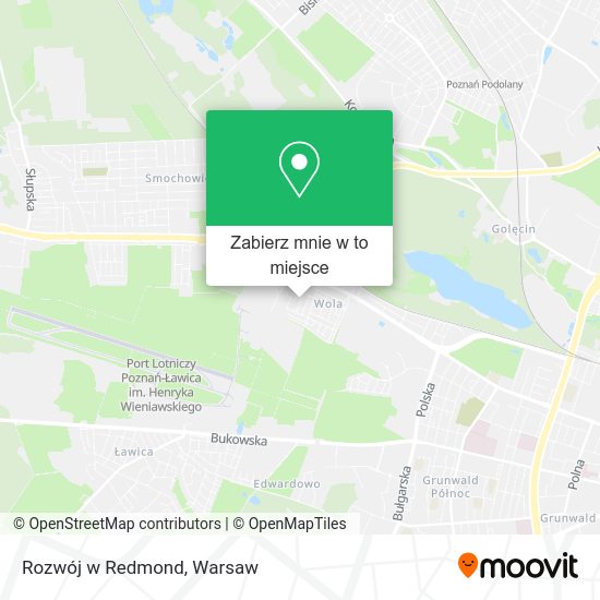 Mapa Rozwój w Redmond