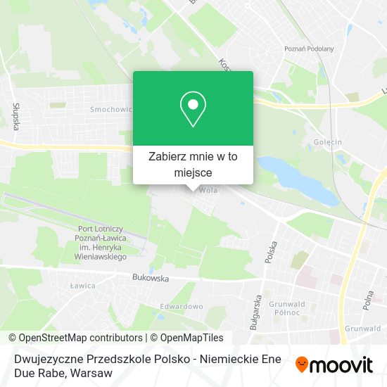 Mapa Dwujezyczne Przedszkole Polsko - Niemieckie Ene Due Rabe