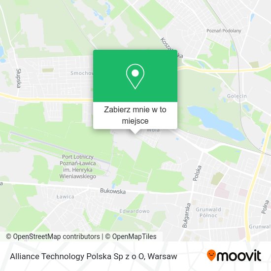 Mapa Alliance Technology Polska Sp z o O