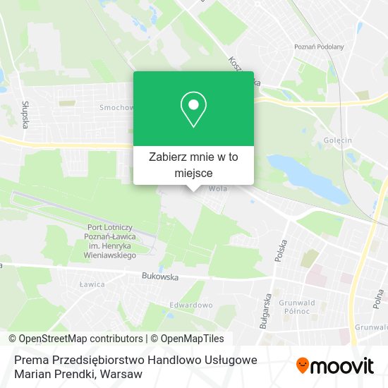 Mapa Prema Przedsiębiorstwo Handlowo Usługowe Marian Prendki