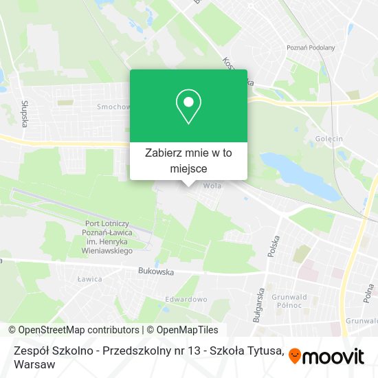 Mapa Zespół Szkolno - Przedszkolny nr 13 - Szkoła Tytusa