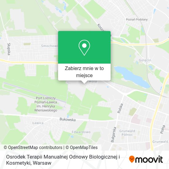 Mapa Osrodek Terapii Manualnej Odnowy Biologicznej i Kosmetyki