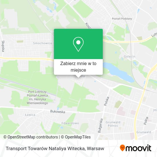 Mapa Transport Towarów Nataliya Witecka