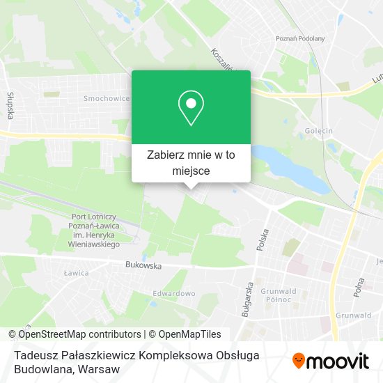 Mapa Tadeusz Pałaszkiewicz Kompleksowa Obsługa Budowlana