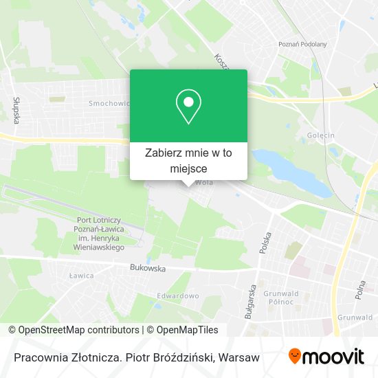 Mapa Pracownia Złotnicza. Piotr Bróździński