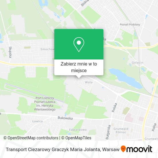 Mapa Transport Ciezarowy Graczyk Maria Jolanta