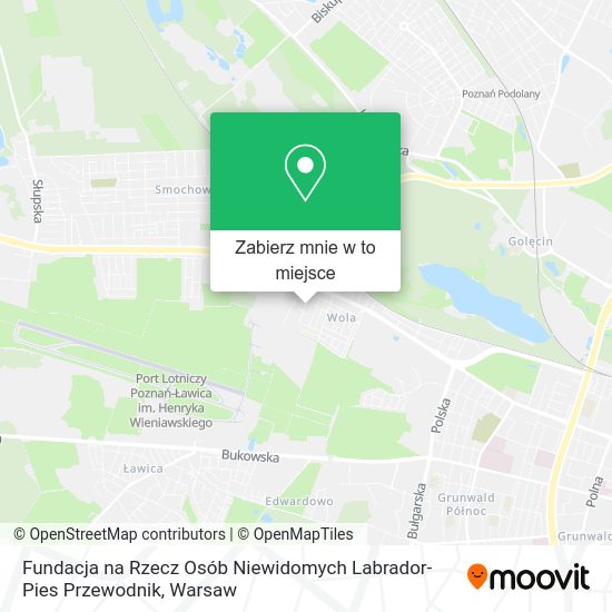 Mapa Fundacja na Rzecz Osób Niewidomych Labrador-Pies Przewodnik