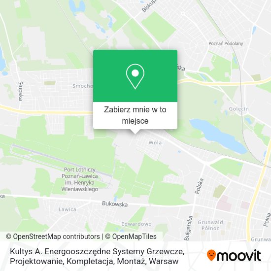 Mapa Kultys A. Energooszczędne Systemy Grzewcze, Projektowanie, Kompletacja, Montaż