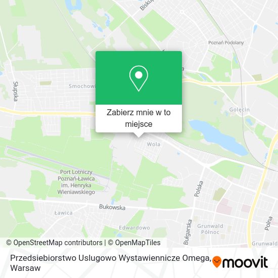 Mapa Przedsiebiorstwo Uslugowo Wystawiennicze Omega