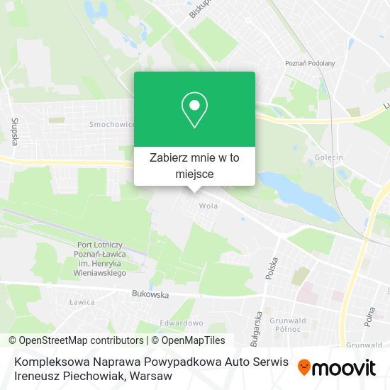 Mapa Kompleksowa Naprawa Powypadkowa Auto Serwis Ireneusz Piechowiak