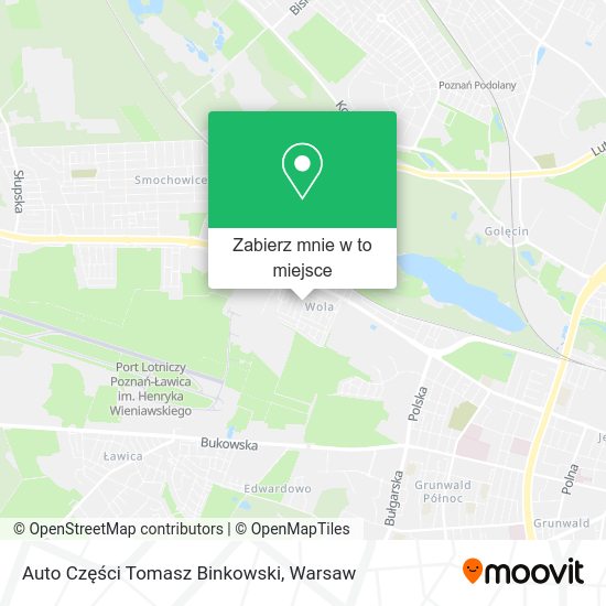 Mapa Auto Części Tomasz Binkowski