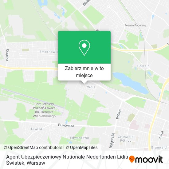 Mapa Agent Ubezpieczeniowy Nationale Nederlanden Lidia Świstek