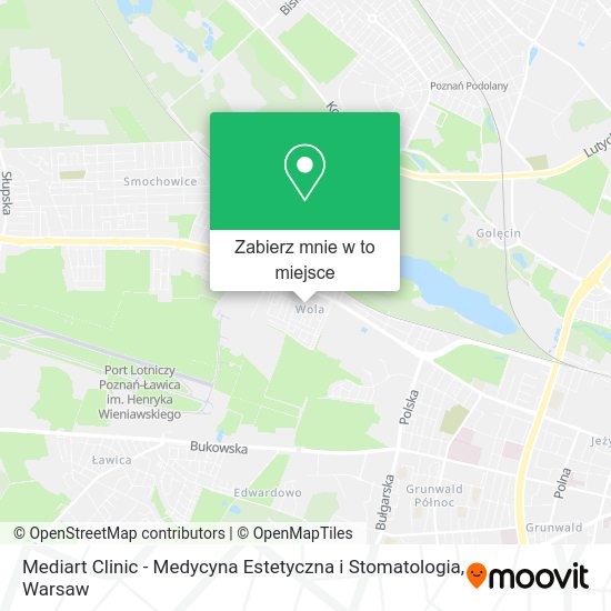 Mapa Mediart Clinic - Medycyna Estetyczna i Stomatologia