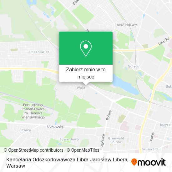 Mapa Kancelaria Odszkodowawcza Libra Jarosław Libera