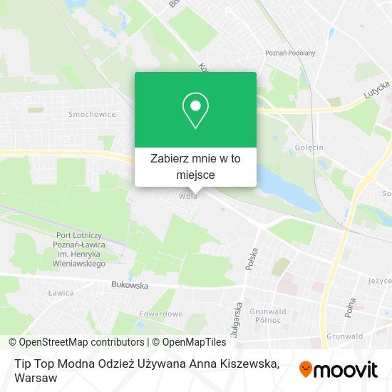 Mapa Tip Top Modna Odzież Używana Anna Kiszewska