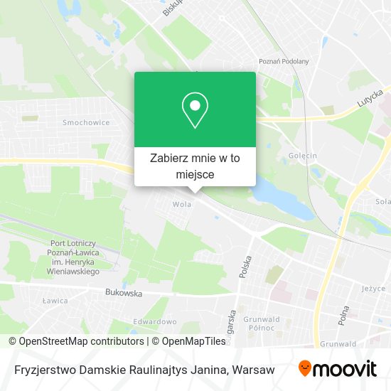 Mapa Fryzjerstwo Damskie Raulinajtys Janina