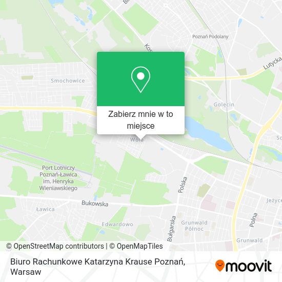 Mapa Biuro Rachunkowe Katarzyna Krause Poznań