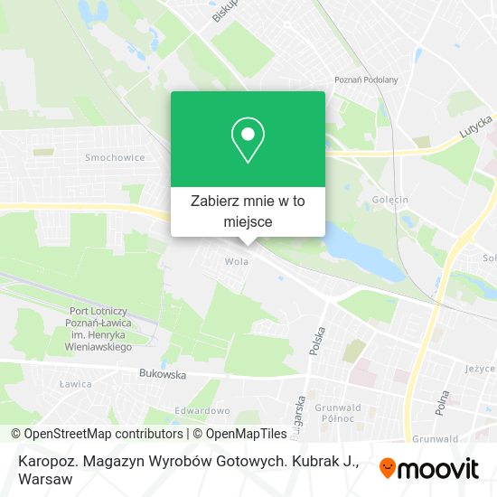 Mapa Karopoz. Magazyn Wyrobów Gotowych. Kubrak J.