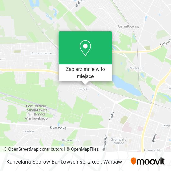 Mapa Kancelaria Sporów Bankowych sp. z o.o.