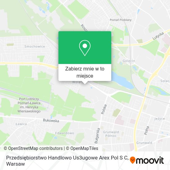 Mapa Przedsiębiorstwo Handlowo Us3ugowe Arex Pol S C