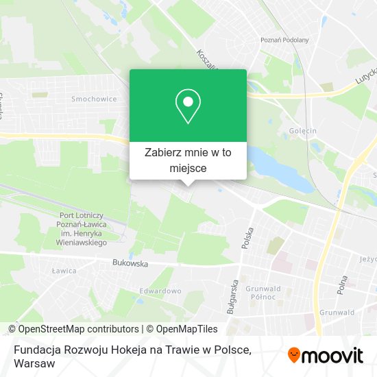 Mapa Fundacja Rozwoju Hokeja na Trawie w Polsce