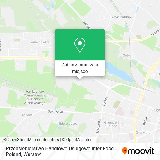 Mapa Przedsiebiorstwo Handlowo Uslugowe Inter Food Poland