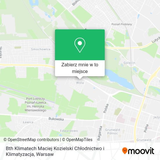 Mapa Bth Klimatech Maciej Kozielski Chłodnictwo i Klimatyzacja