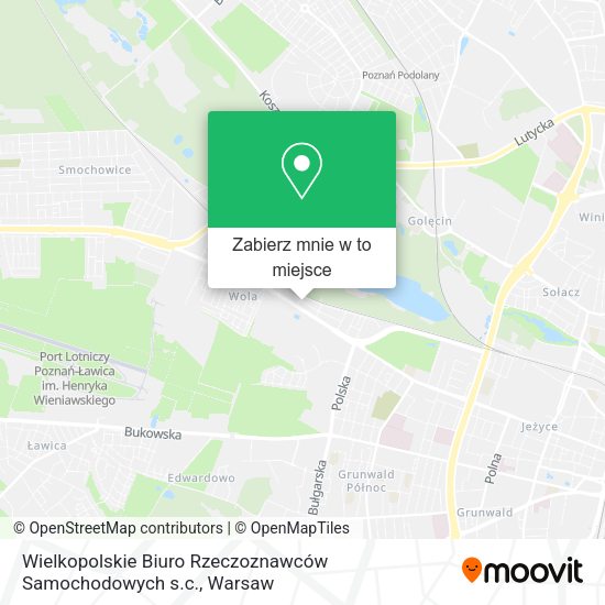 Mapa Wielkopolskie Biuro Rzeczoznawców Samochodowych s.c.