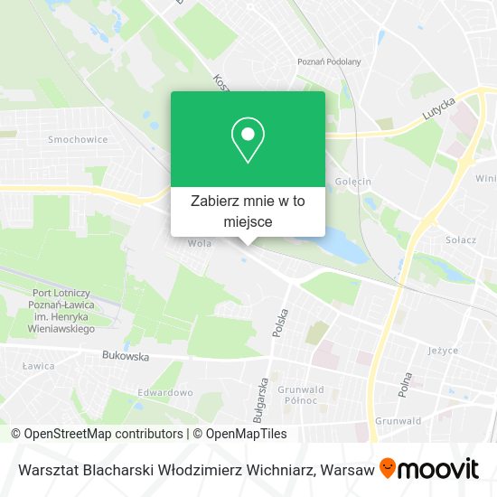 Mapa Warsztat Blacharski Włodzimierz Wichniarz