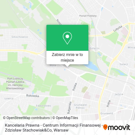 Mapa Kancelaria Prawna - Centrum Informacji Finansowej - Zdzisław Stachowiak&Co