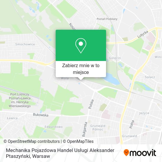 Mapa Mechanika Pojazdowa Handel Usługi Aleksander Ptaszyński