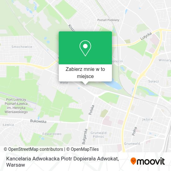 Mapa Kancelaria Adwokacka Piotr Dopierała Adwokat