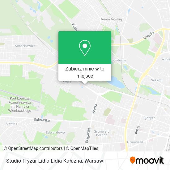 Mapa Studio Fryzur Lidia Lidia Kałużna