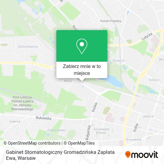 Mapa Gabinet Stomatologiczny Gromadzińska Zapłata Ewa