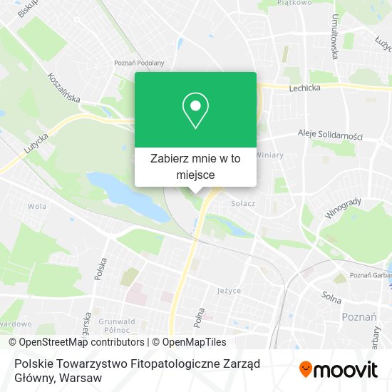 Mapa Polskie Towarzystwo Fitopatologiczne Zarząd Główny