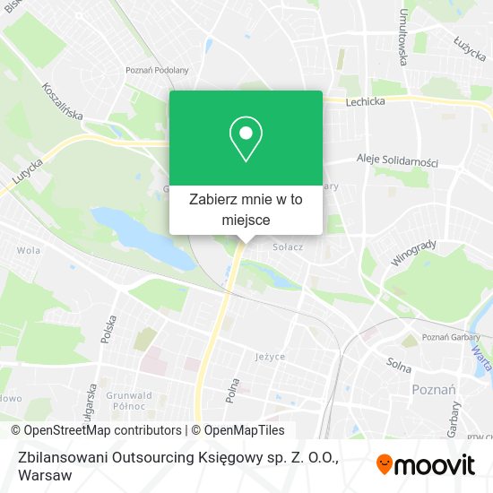 Mapa Zbilansowani Outsourcing Księgowy sp. Z. O.O.