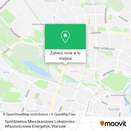 Mapa Spółdzielnia Mieszkaniowa Lokatorsko - Własnościowa Energetyk