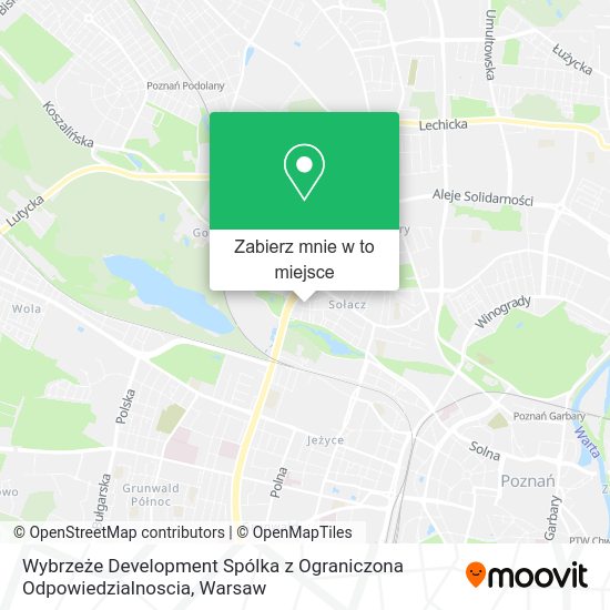 Mapa Wybrzeże Development Spólka z Ograniczona Odpowiedzialnoscia