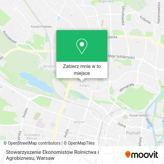 Mapa Stowarzyszenie Ekonomistów Rolnictwa i Agrobiznesu