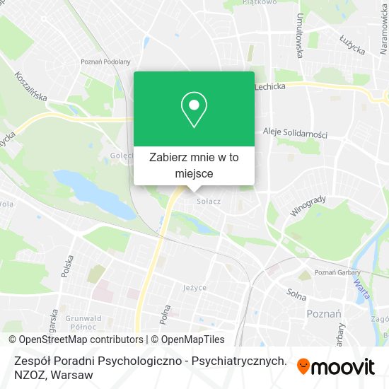 Mapa Zespół Poradni Psychologiczno - Psychiatrycznych. NZOZ