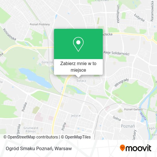 Mapa Ogród Smaku Poznań